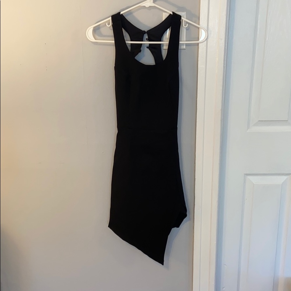 Black mini dress